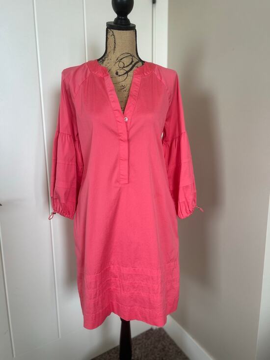 Chico's Dresses & Skirts - Chico’s Poplin Calypso Coral A Line Dress/Coverup Size 0